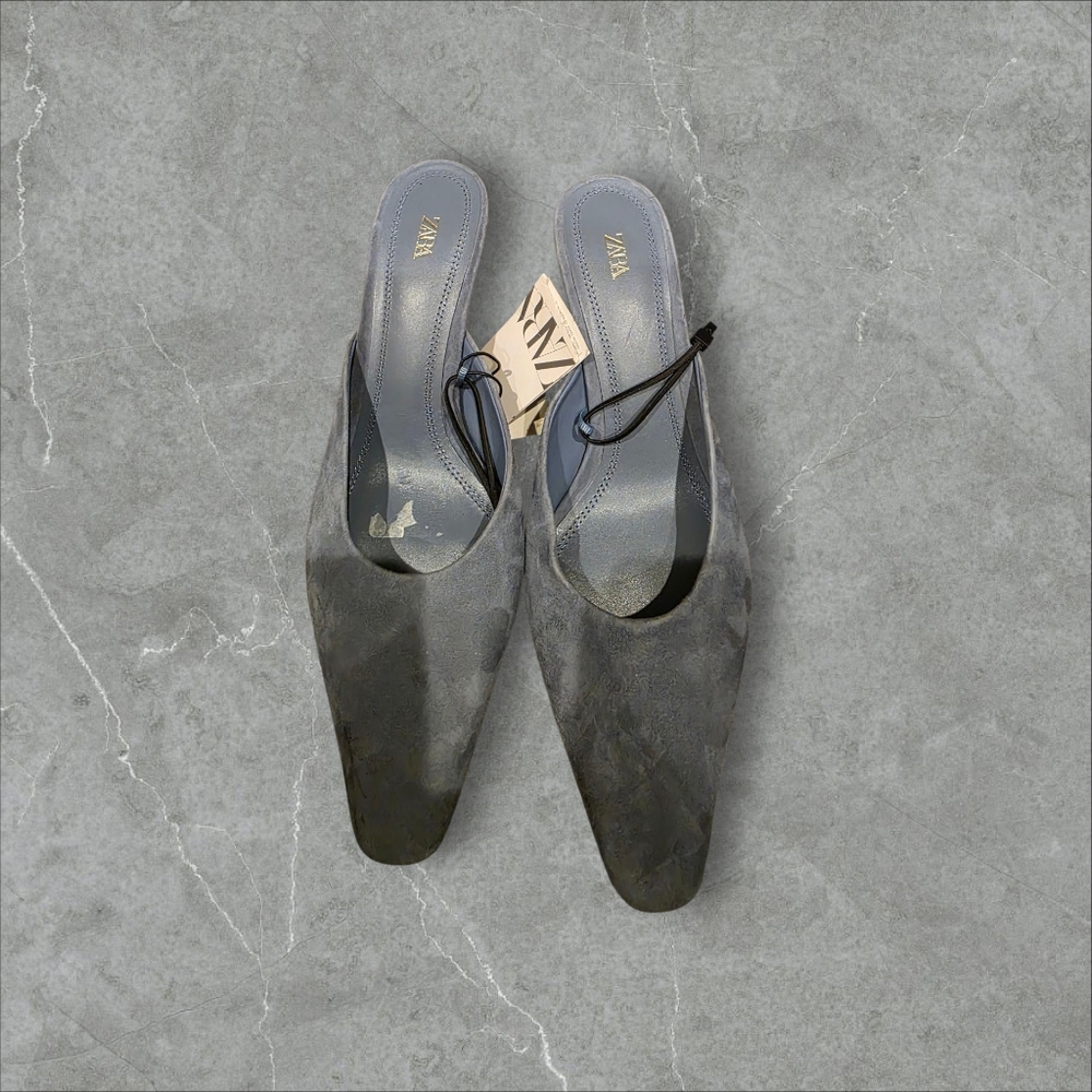 Zara Suede Heels - Reserved